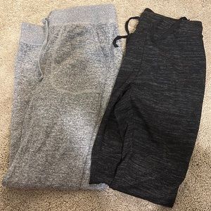 Comfy sweatpants pack! Black and grey, black is size small and grey is size M